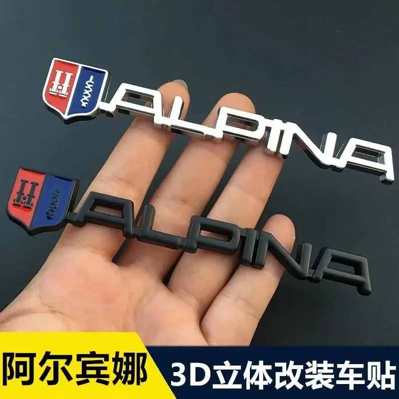 

Applicable to Albina rear logo Albina ALPINA metal car sticker BMW modified body sticker
