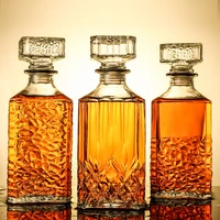 novelty design 3 styles barware wine glass bottle 1000ml lead free glass whiskey decanters for liquor scotch bourbon
