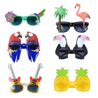 hawaii tropical party sunglasses flamingo pineapple sun glasses hawaiian luau pool beach party decoration summer funny glasses