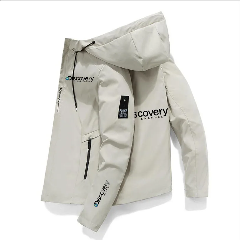 

Discovery Logo Spring And Autumn New Men's Outdoor Camping And Mountaineering Jacket Breathable Waterproof Coat Trapstar