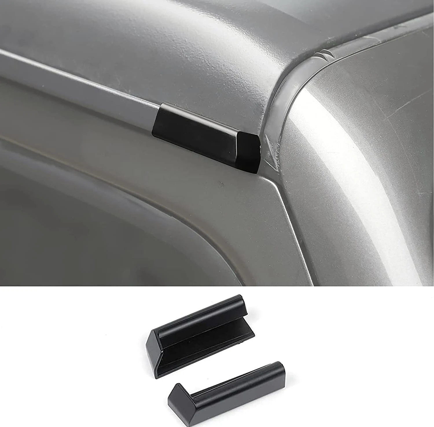 

Car Roof Rain Gutter Extensions for Jeep Wrangler JL Gladiator JT 2018 2019 2020 2021 2022 2023 External Accessories ABS Black