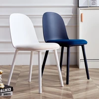 assembled chair nordic style restaurant disassembly dining chair designer plastic chair ins internet celebrity coffee chair