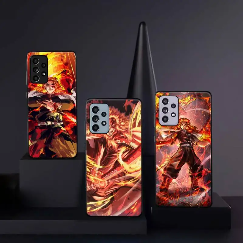 

Rengoku Kyoujurou Demon Slayer Phone Case For Samsung galaxy A S note 10 12 20 32 40 50 51 52 70 71 72 21 fe s ultra plus