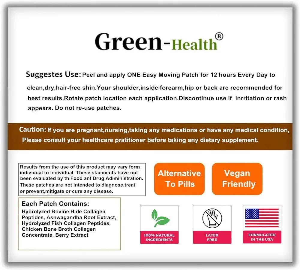 30 пластырей Коллагеновые пептиды Трансмические пластыри типа I II V и X