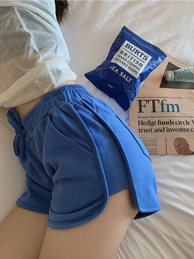 

Шорты быстросохнущие женские, тренировочные спортивные штаны для фитнеса, бега, высокой йоги, йоги, новые хлопковые спортивные короткие спортивные шорты для женщин