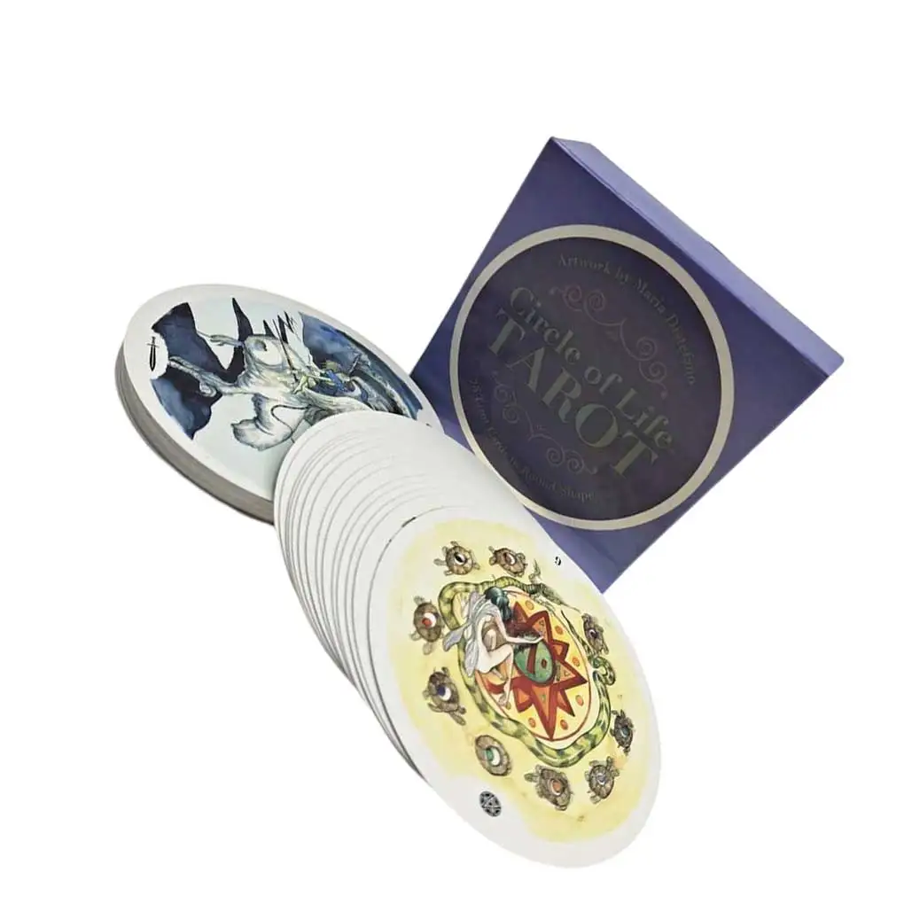 

1 Set Coated Paper Card Board Game Reusable Round Replacement English Stylish Men Women Toy Plaything Birthday Gift
