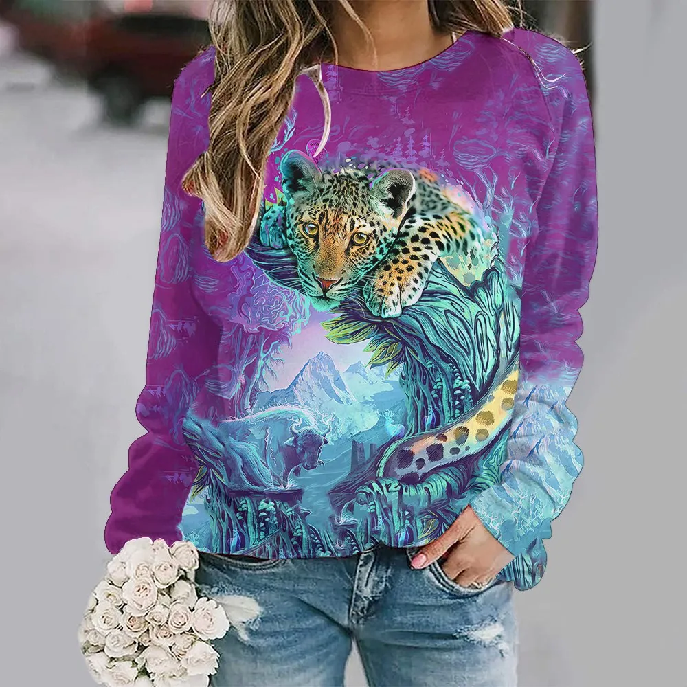 

Женская Осенняя одежда свитер с принтом животных и лошадей модный новый стиль пуловер Джемпер Женские базовые Топы без капюшона с длинным рукавом