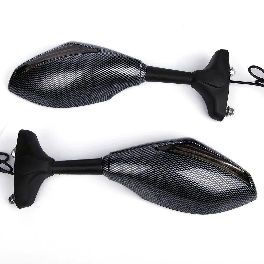 

1 пара, светодиодный указатель поворота для мотоцикла, боковые зеркала заднего вида для Suzuki Hayabusa sv650s/1000s gsx750f MT Suzuki TL1000S RF900R