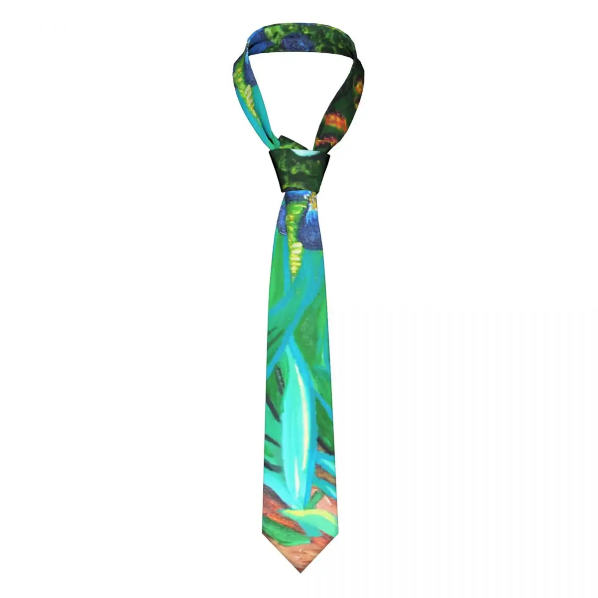 

Галстуки Irises мужские из шелка и полиэстера, 8 см, узкие галстуки с воротником Ван Гога для мужчин, повседневная одежда для вечевечерние