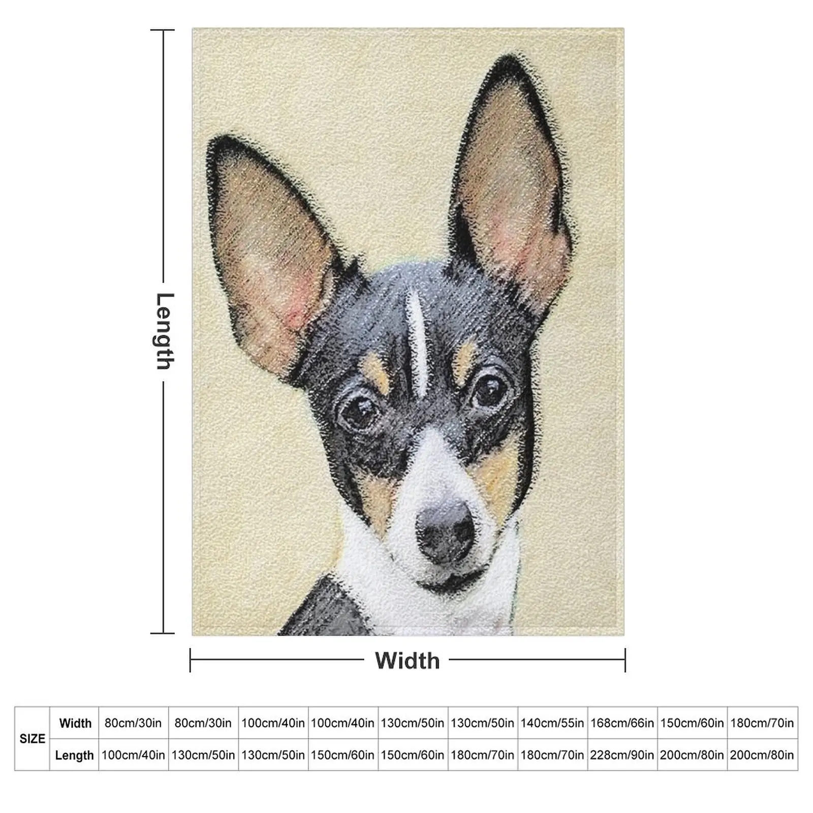 Игрушечное одеяло Лисик-терьер милое клетчатое теплое зимнее индивидуальный