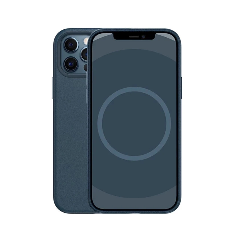 Официальный Оригинальный кожаный чехол Apple с Magsafe для iPhone 13 12 Pro Max Mini магнитной