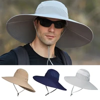 men sun hat with enlarged brim anti uv waterproof bucket capsunisex fisherman hats outdoor sun protection hats summer caps