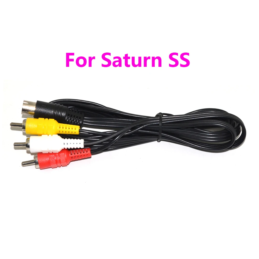 

1.8m Audio Video AV Cable For SEGA For Saturn SS Audio Video AV Line Cord Cable 3RCA Converter Wire For Speaker CD DVD
