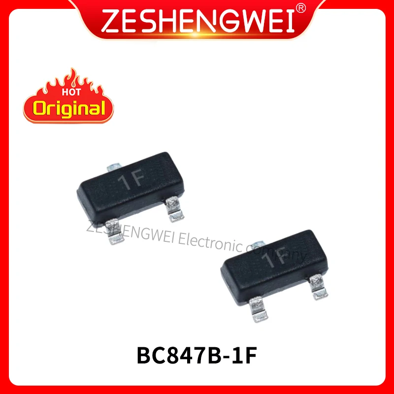 

100PCS BC847B 1F Transistor NPN SOT23 In Stock