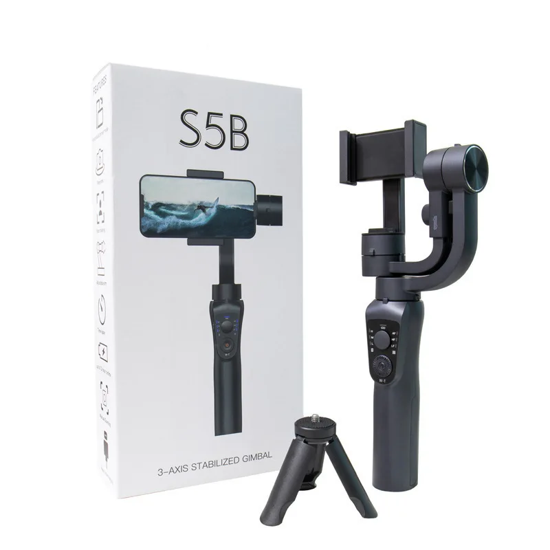 

ShisuoS5B MobilePhone Anti-Shake Stabilizer TikTok Live Stream Hand-Held Tripod Head Face Follow Bluetooth Three-Axis Stabilizer