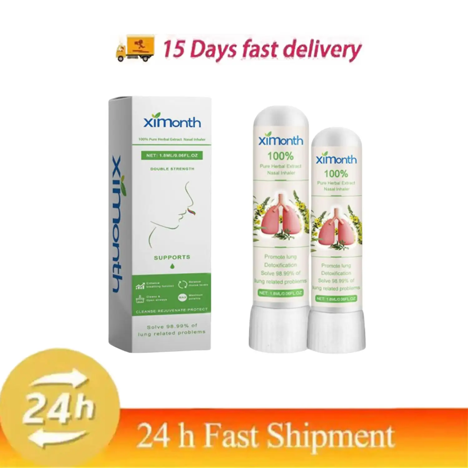 2 шт. назальный ингалятор травяная палочка для всасывания носа дискомфорт ухода