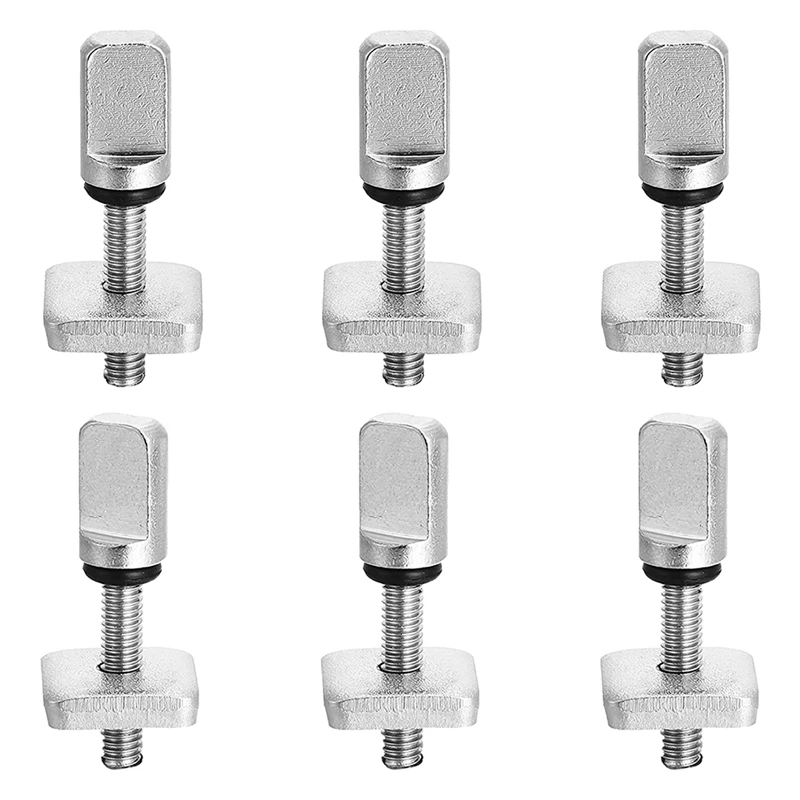 

6 Pcs Stainless Steel Fin Screw No Tool Fin Screw Thumb Fin Screw And Plate Surfing Accessories For Men Women Surfboard