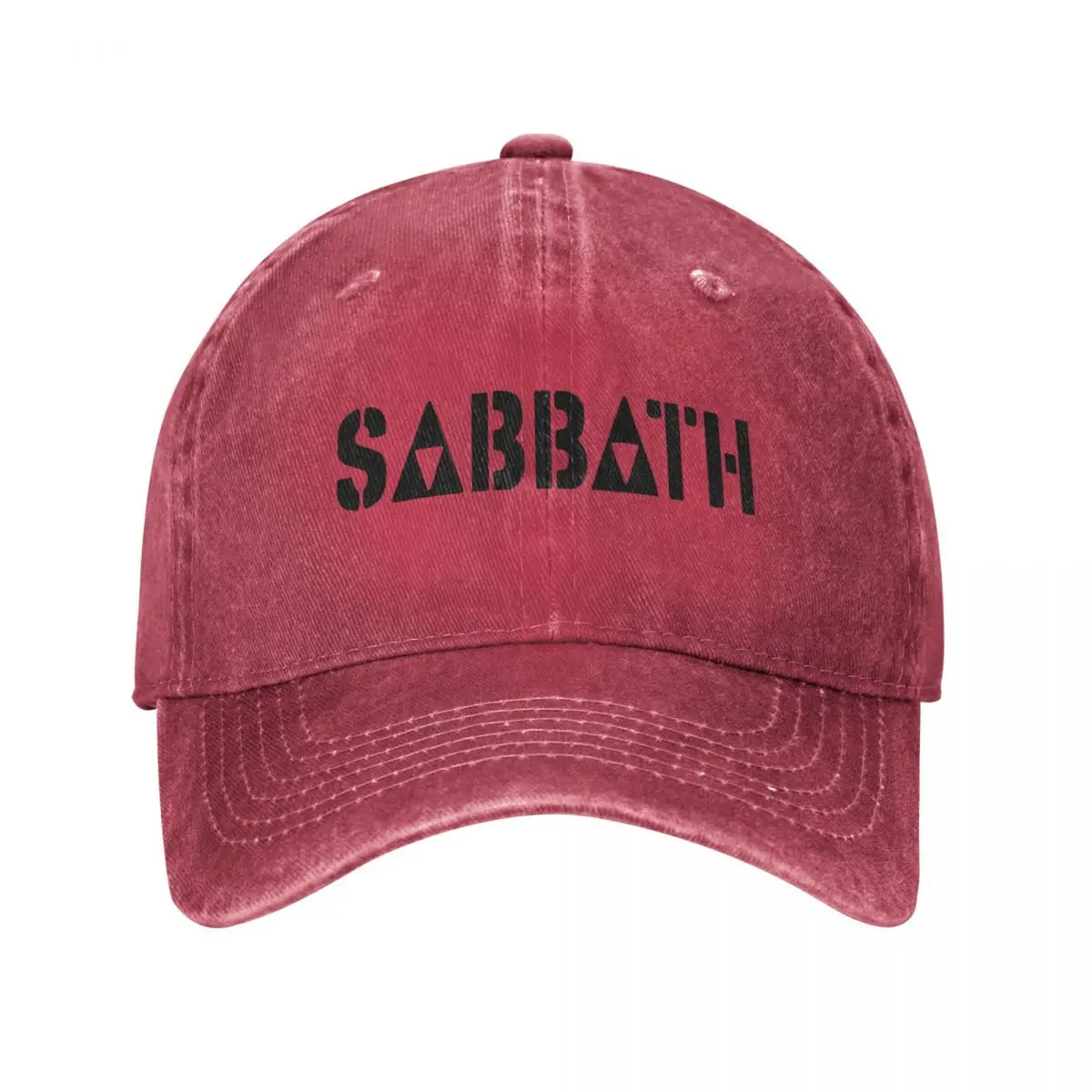 

Black Logo Sabbath Band Baseball Caps Vintage Distressed Cotton Heavy Music Headwear Activities Unstructured Soft Hats Cap