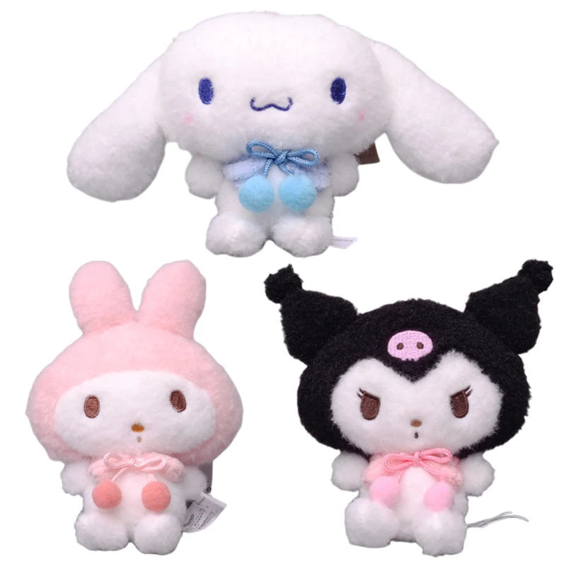 

Sanrioed Kuromi My Melody Cinnamoroll Мягкая Плюшевая Кукла кулон аниме мультфильм плюшевые игрушки Женская монета кошелек подарок для девушки