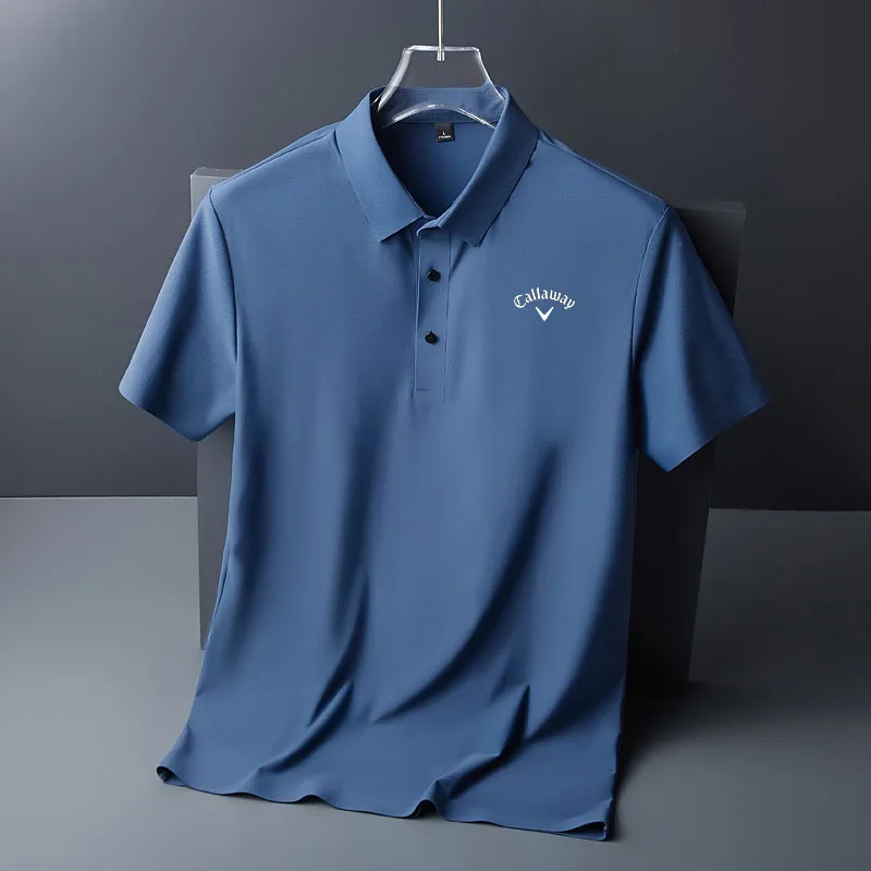 Men Golf Shirts 2023 Summer Breathable Quick-drying Golf T-shirt Comfortable Golf Clothing Men's Polo Shirts Short Sleeves Tops