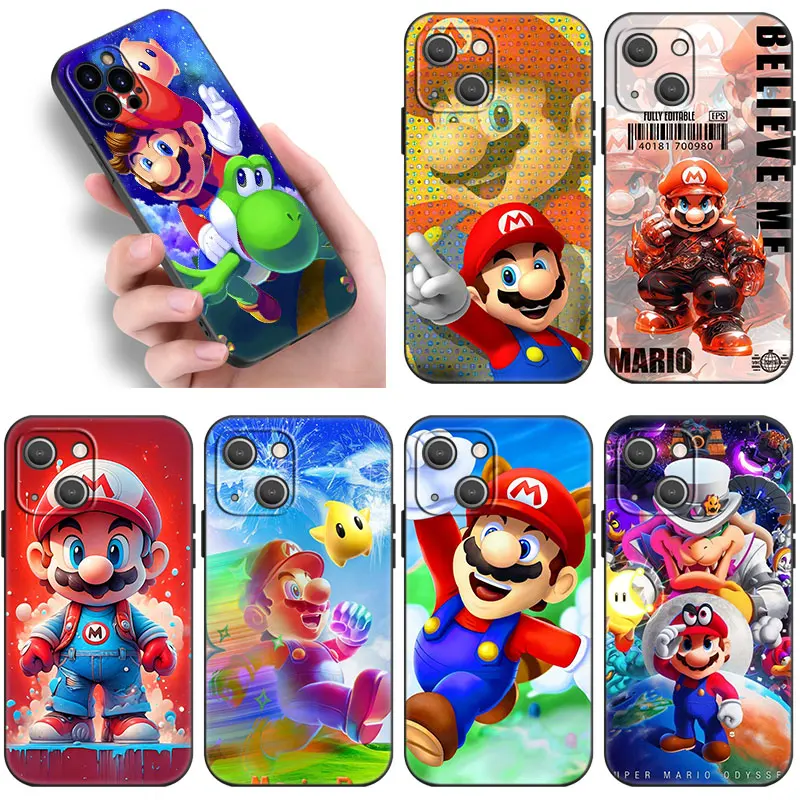Super M-Mario Bros чехол для телефона Samsung Galaxy M35 M15 M55 M14 M54 M53 M34 M33 M52 M51 M12 M13 M23 Note 10 20 Ultra 5G