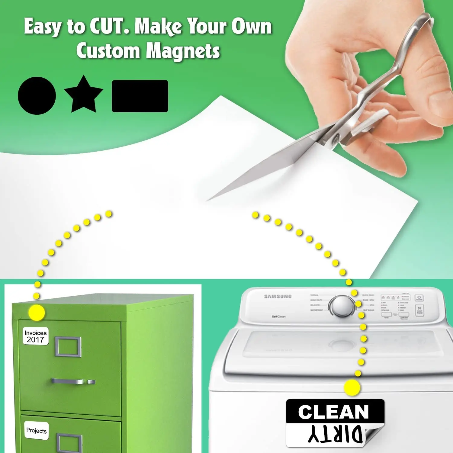 Магнитные листы A4 черные Коврики для холодильника фото и режущие магниты