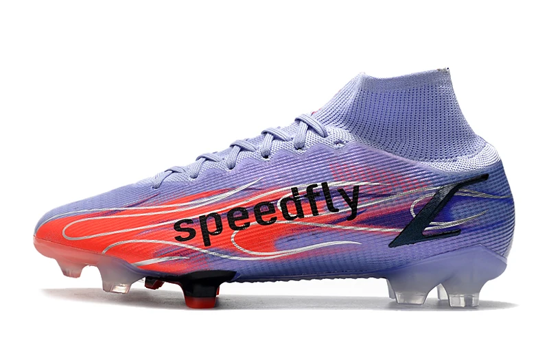 

Speedfly FG Soccer Shoes Cleats high ankle Football Boots color Purple scarpe calcio