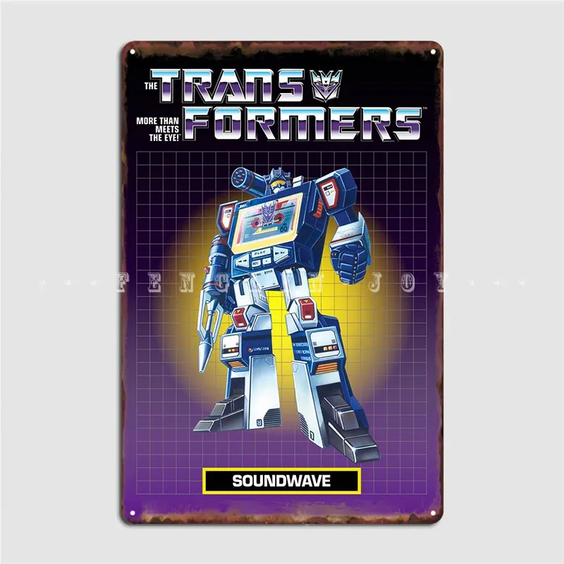 Винтажный металлический знак Soundwave кинотеатр гараж гостиная печать жестяные