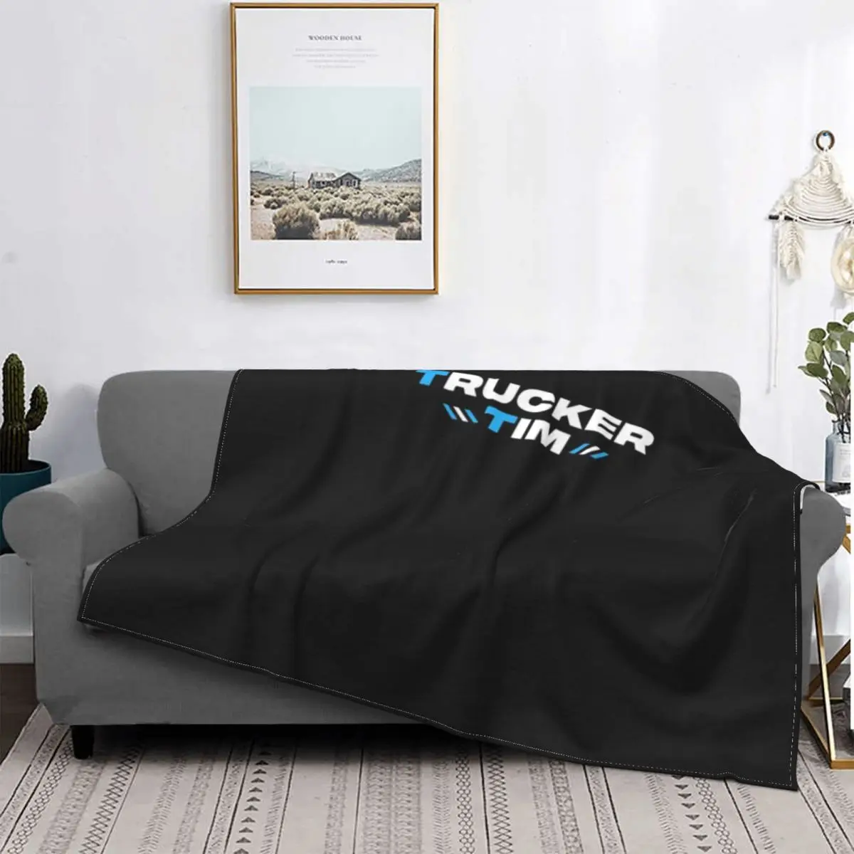 Ультрамягкое Флисовое одеяло с логотипом грузовика Тим Мерч