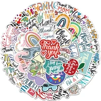 103050pcsset inspirational english phrases thank you stickers for scrapbooking water bottle luggage motivational sticker