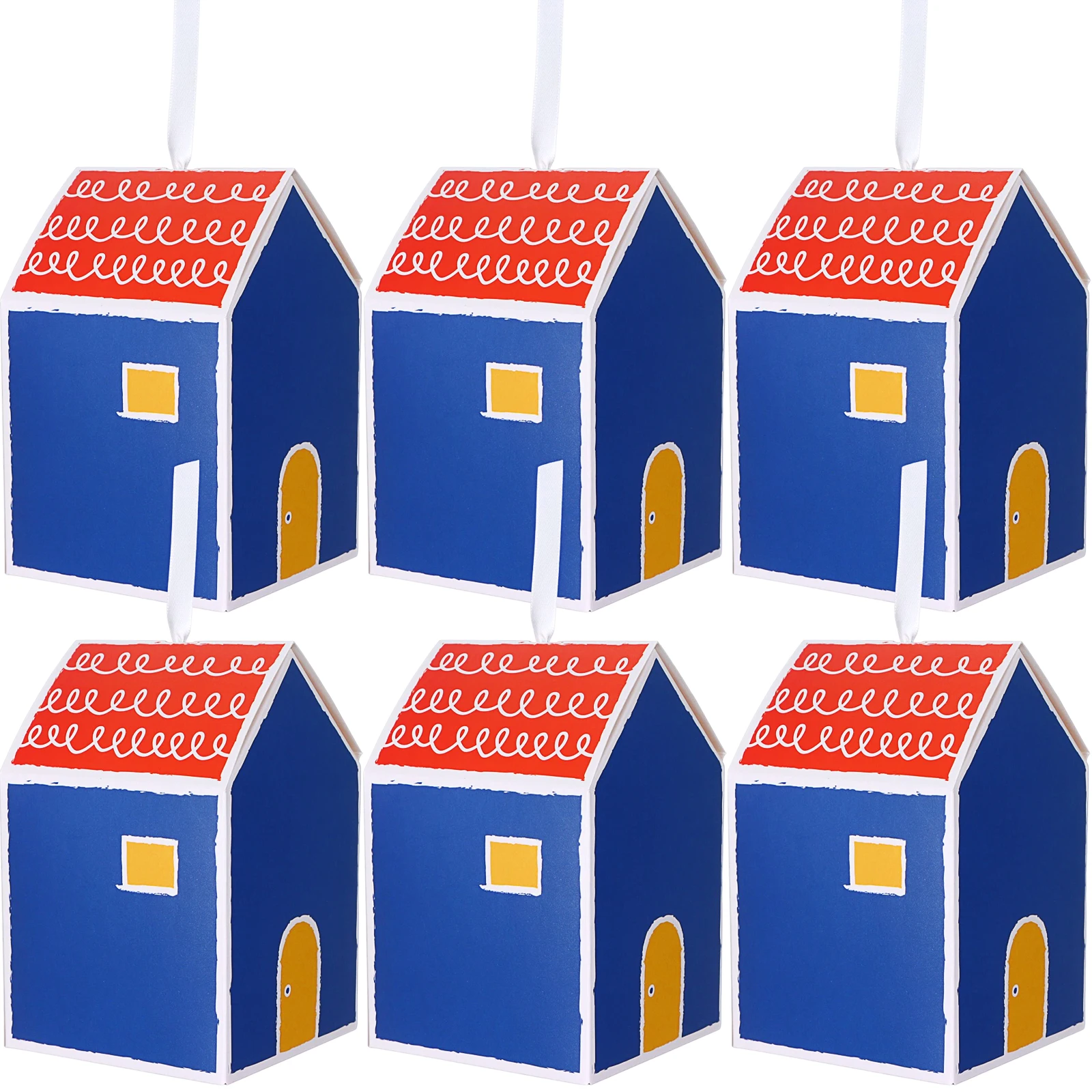 

20 Pcs Wedding Candy Boxes, High House-Shaped Party Favor Packaging Box Small Goodie Gift Boxes Handmade Candy Box