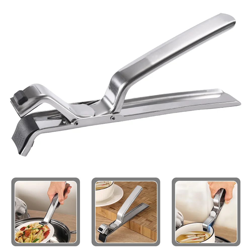 

Hot Plate Clip Gripper Lifter Dish Anti Bowl Clips Stainless Clamp Lifting Dishes Holder Retriever Bowls Tongs Steel Pan Dishs