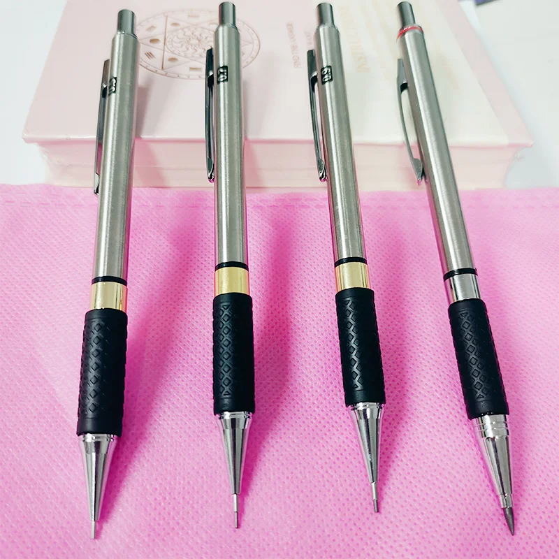 S Set Metal Drafting 0.5 0.7 0.9 Hb 2b Lead Color Refill Cap Eraser Adults Artist Writing Drawing