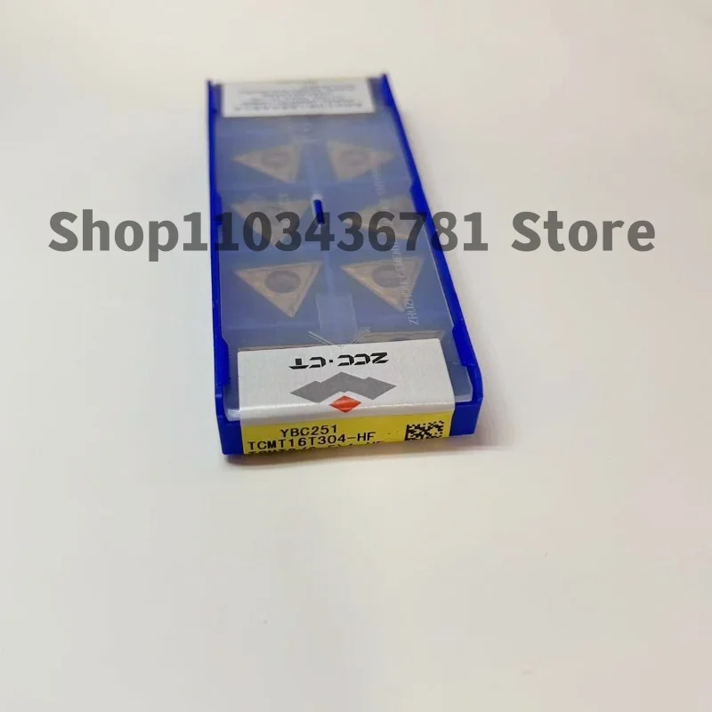 Фото Твердосплавные токарные пластины для ЧПУ TCMT16T304-HF YBC152/TCMT16T304-HF YBC251/TCMT16T308-HF YBC151/TCMT16T308-HF YBC251, 10 шт. №1