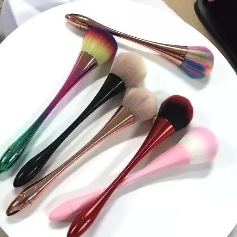 

5colors Nail Art Dust Brush For Manicure Beauty Brush Blush Powder brushes Fashion Gel Nail Accessories Nail Material Tools