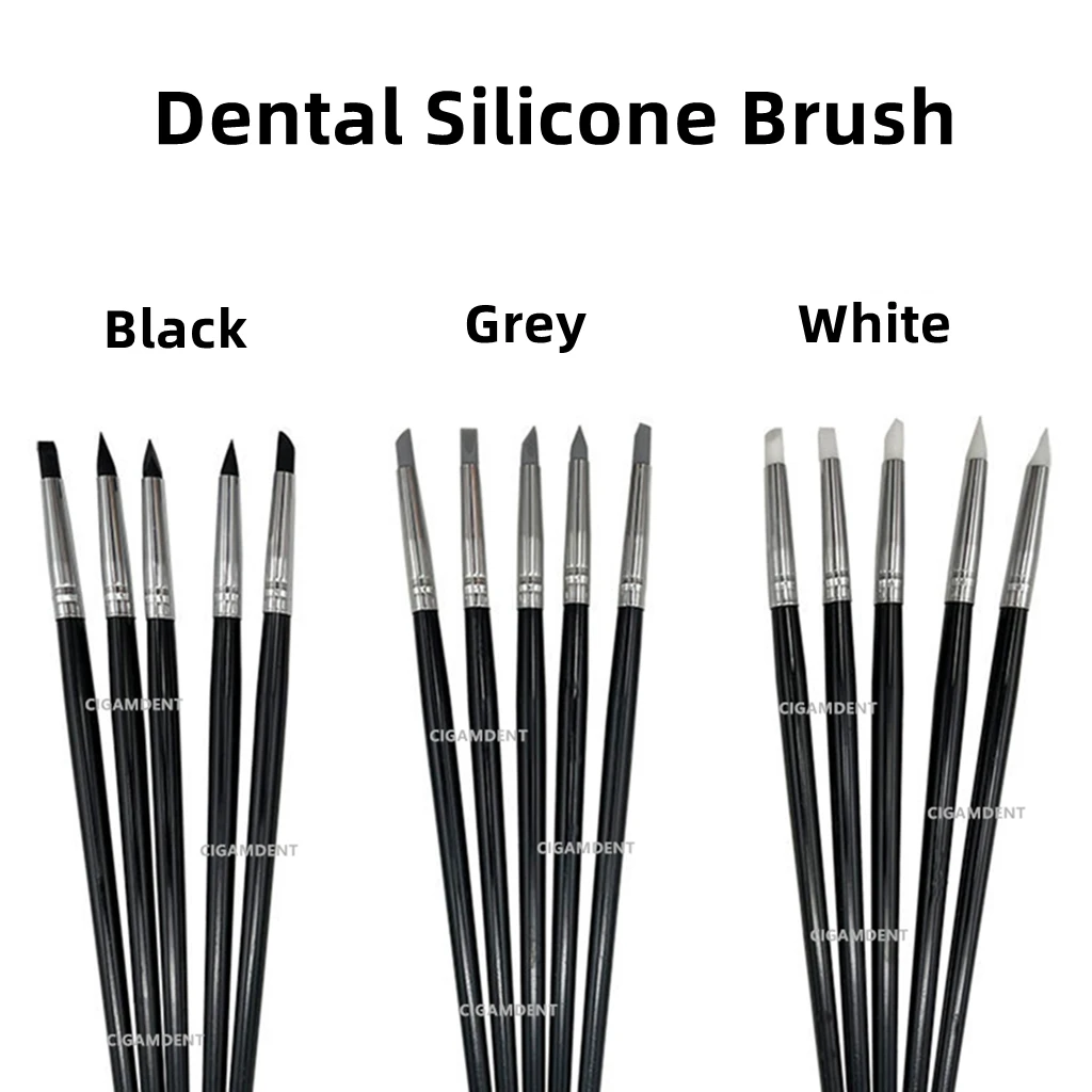 

5Pcs/Set Dental Resin Brush Pens Dental Shaping Silicone Adhesive Composite Porcelain Teeth Dentist Tools Dentistry Lab Tool