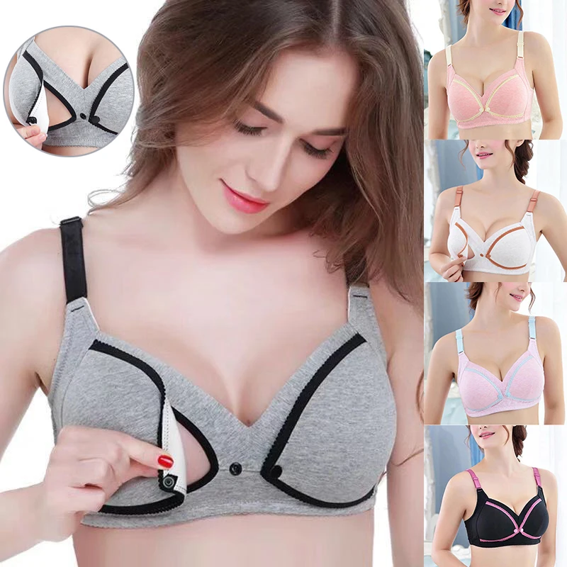 

Nursing Bra Women Nursing Nights Maternity Underwear Open Cup Bra Breastfeeding Bra Feeding Front Closure Bra Maternity Clothes