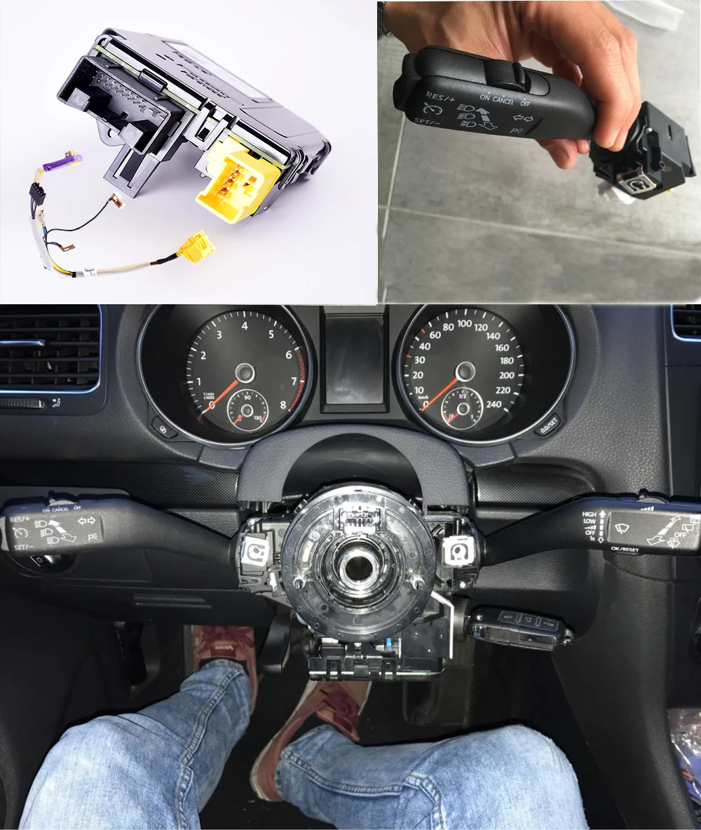 Модуль рулевого колеса MFSW MF + переключатель управления для VW Tiguan Jetta MK5 Golf Gti MK6