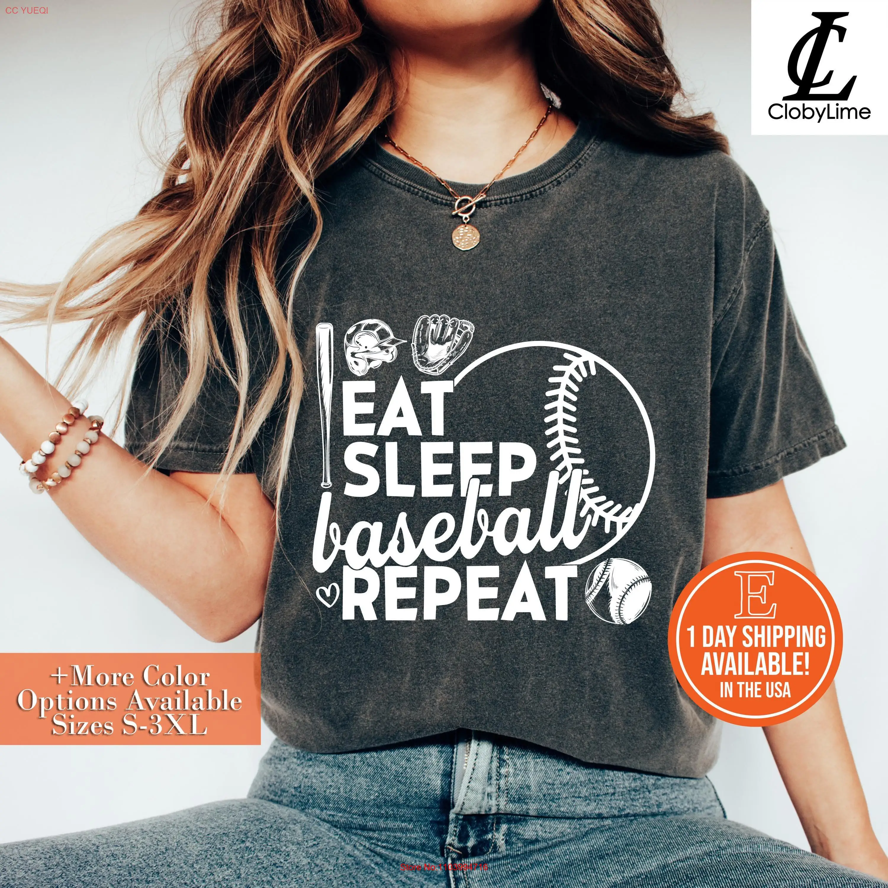 Футболка Eat Sleep Baseball RepeaT для мужчин Mom Lover с длинными или короткими рукавами