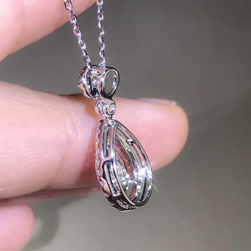 Цепочка из серебра 925 пробы с подвеской из натуральных бриллиантов (art.: 3920be4bdb30e) - 3920be4bdb30e