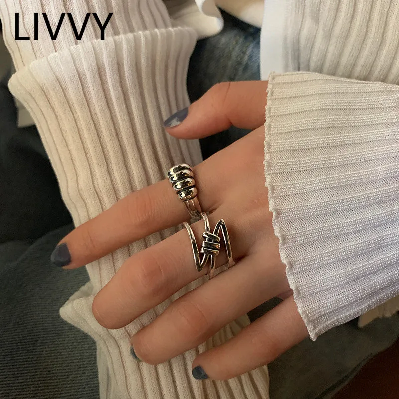 

Кольцо женское регулируемое с геометрическим узелком, на указательный палец