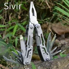 Многофункциональный Мультитул Sivir из нержавеющей стали, мини портативный карманный складной нож, плоскогубцы, многофункциональные инструменты для кемпинга на открытом воздухе