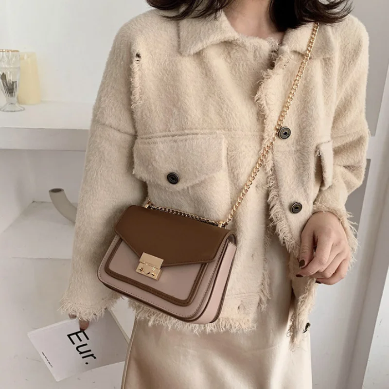 Women's PU Retro Fashion Shoulder Small Square Bag сумка женская через плечо Luxury Crossbody Purses and Handbags Free Shipping