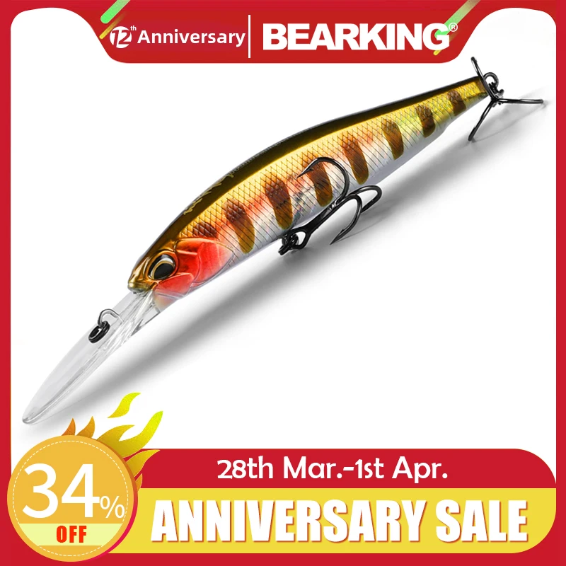 

BEARKING 10cm 16g super magnet weight system long casting New model fishing lures hard bait 2019 quality wobblers minnow