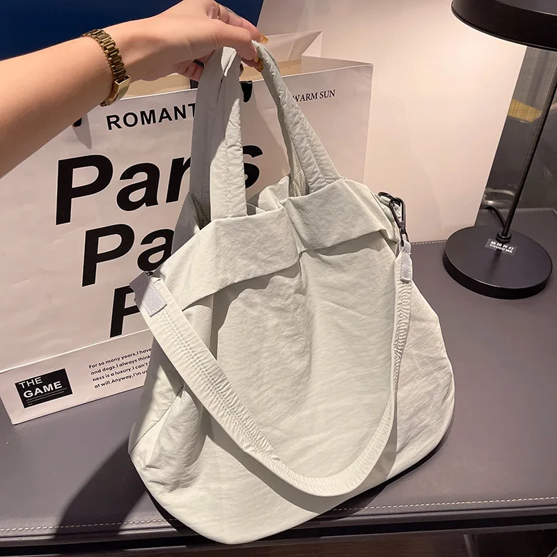 Новинка роскошная вместительная сумка-тоут через плечо из ткани Оксфорд для