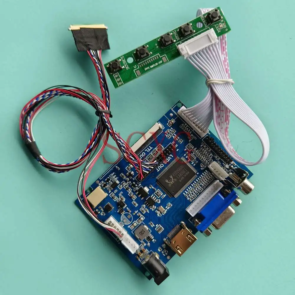 

Для B116XW03 V0 плата контроллера ЖК-дисплея 1366*768 DIY Kit LVDS 40 Pin AV + VGA + HDMI-совместимый 11,6 "ноутбук