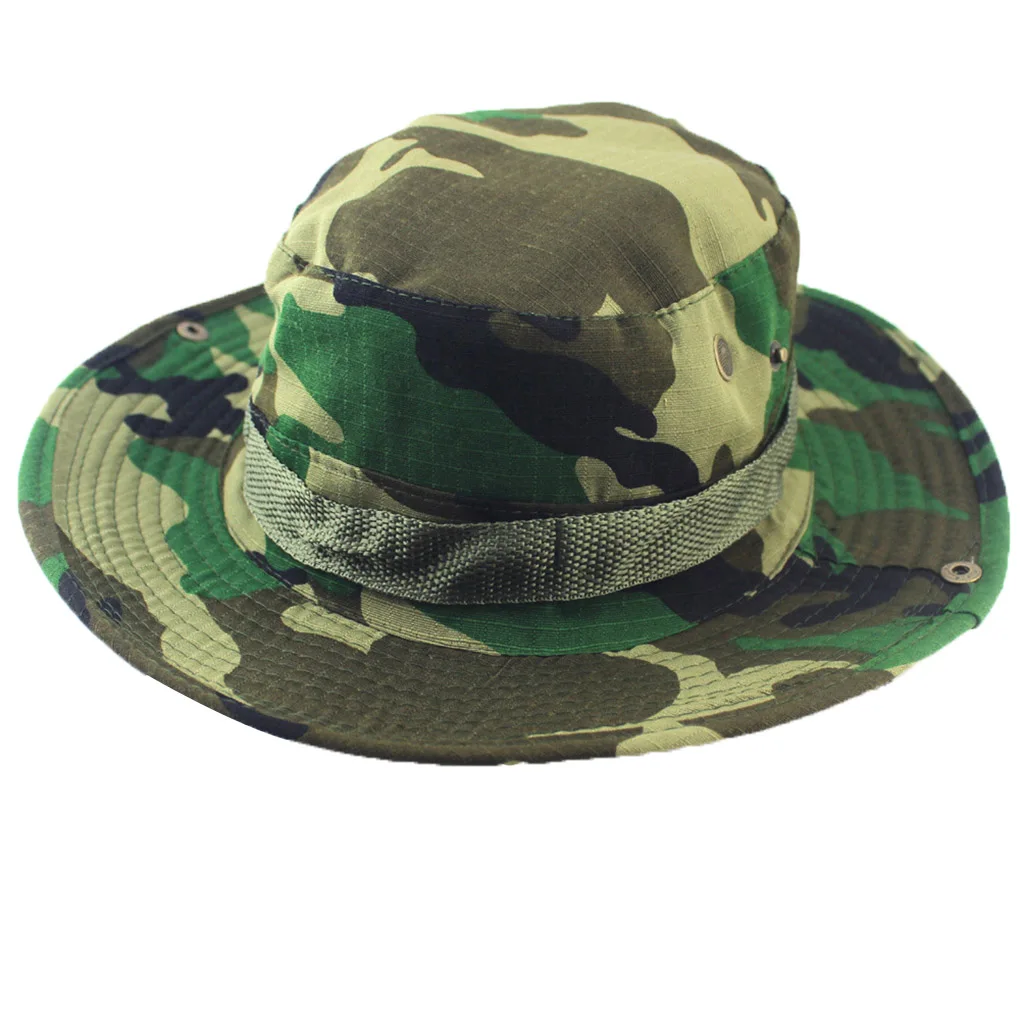 

Women Men Outdoor Sun Shade Hat Round Brim Mountaineering Hiking Fishing Cap Casual Fisherman Hat, Camouflage 6
