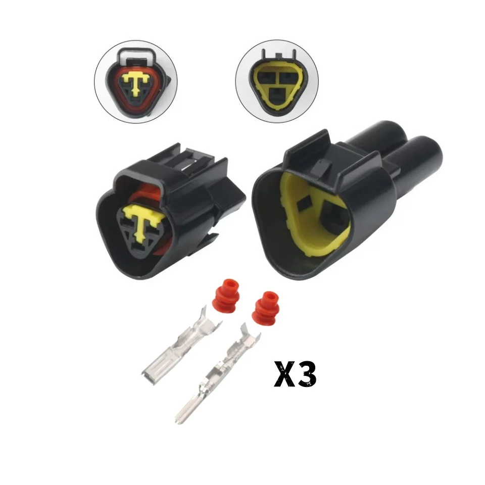 1/5/10/20 комплектов Furukawa 3 Pin Way Black Male Female Waterproof Auto Electrical Wire Connector FW-C-3M-B
