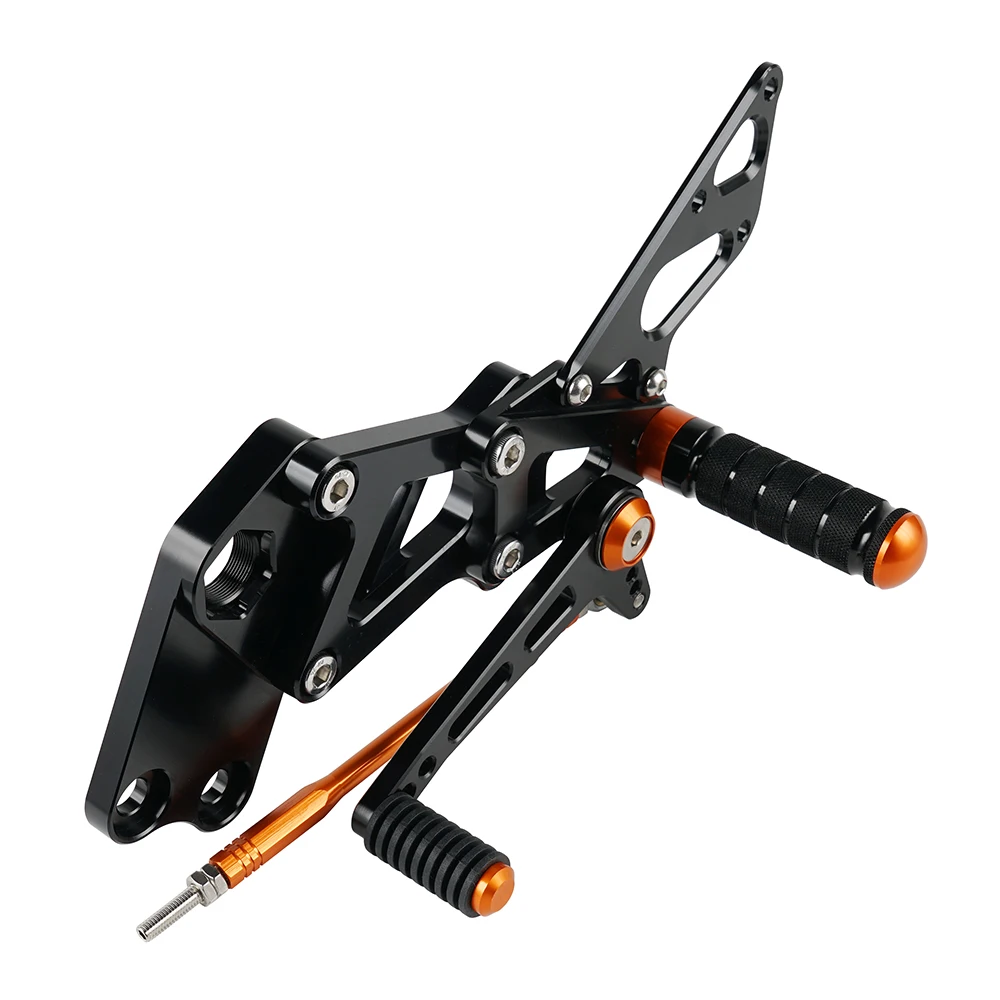 Для KTM RC 125 200 390 2014-2021 гоночные регулируемые задние подножки RC125 RC200 RC390 2014 2015 2016 2017