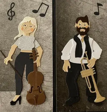 Барабанные сердечки лошадь музыка Рождественская лиса металлические штампы